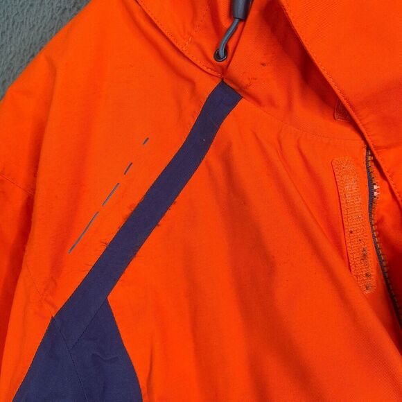 North Face Hyvent 3 in 1 Jacket Mens Medium Orange Shell Only - Picture 8 of 16